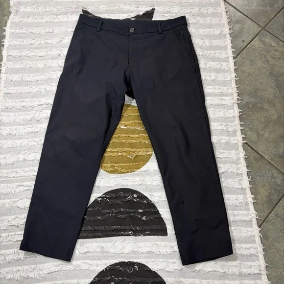 Lululemon ABC Pants Mens 34x25 Obsidian Classic-Fit 5 Pocket Warpstreme LM5710S - Picture 1 of 11